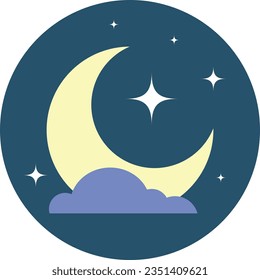 Creative Moon Logo Design Icon