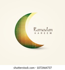 Creative Moon for Ramadan Kareem.