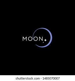 Creative Moon Star Vector Logo Design Stock Vector (Royalty Free ...