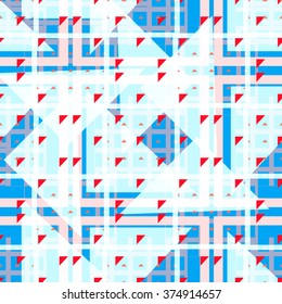 Creative mosaic fashion wallpaper for design Hipster Chevron seamless pattern background . Abstract geometric triangle background pattern in vector.Techno Fashion wallpaper pop print design 
