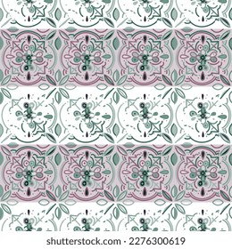 Creative mosaic seamless background pattern. Abstract geometric ornamental wallpaper. Retro design for fabric, textile print, wrapping paper, cover.