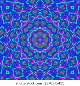 Creative mosaic seamless pattern vector design. Tetro tile motif. Mix geometrical texture. Portuguese ethnic print. Beauty fashion cover.