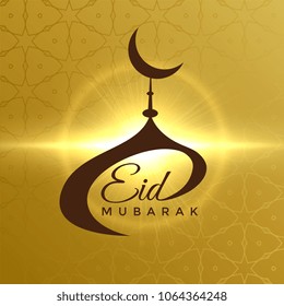 creative mosque design for eid mubarak festival