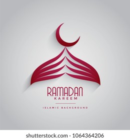 creative mosque design for ramadan kareem festival