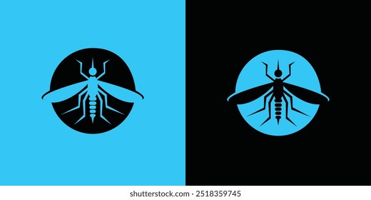 creative mosquito logo, with a modern concept

