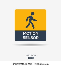 Creative (Motion sensor) Icon ,Vector sign.