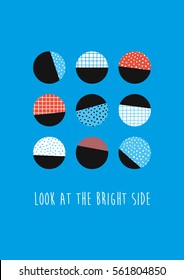Creative motivate poster, card. Vector illustration.