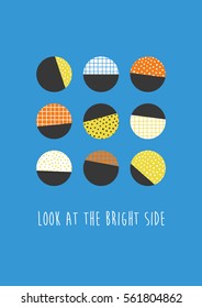 Creative motivate poster, card. Vector illustration.