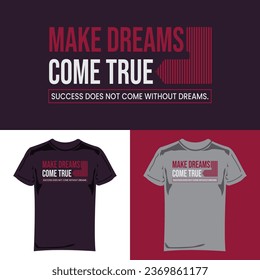 Creative motivational typography t-shirt design template.