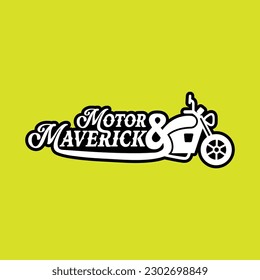 Plantilla de diseño del logotipo de Creative Motor Maverick adecuada para el logotipo de la empresa, impresión, digital, icono, aplicaciones y otros fines de marketing
