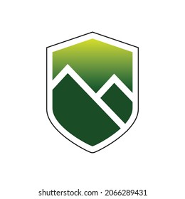 Diseño creativo de logotipo de placa de montaña para su empresa de marca