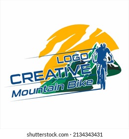 CREATIVE MOUNTAIN BIKE LOGO IS GOOD TO USE FOR YOUR CLUB