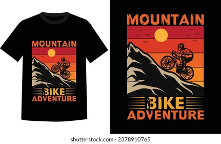 diseño creativo de camisetas de bicicleta de montaña