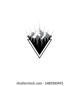creative mountain company logo template