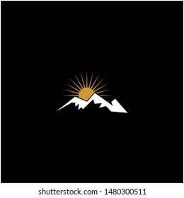 creative mountain company logo template