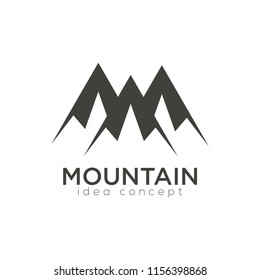 Creative Mountain Concept Logo Design Template