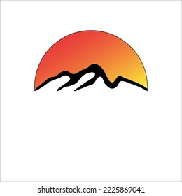 Creative Mountain Concept Logo Design Template. vector ilustration concept, financial, accounting, business, travel and other companies