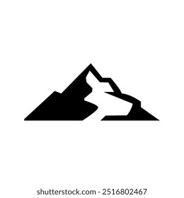 Creative mountain icon design by illustrator 