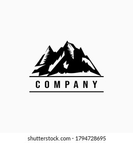 Creative mountain logo. design vector