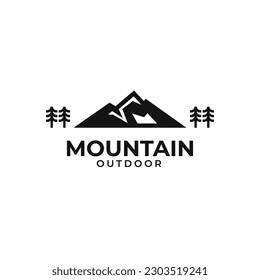 Creative Mountain Outdoor Logo Design Vektorgrafik Idee