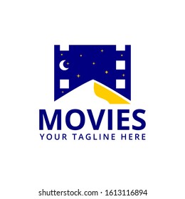 creative movie logo vector. cinema logo vector