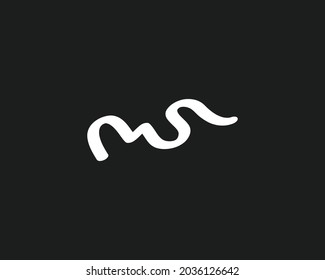 Creative MS Letter Logo Design Template Vector