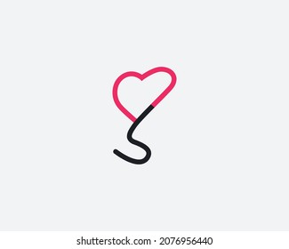 plantilla de diseño de logotipo de carta MS creativa
