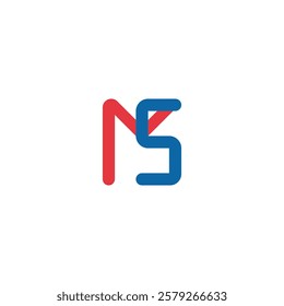 creative ms letter logo design