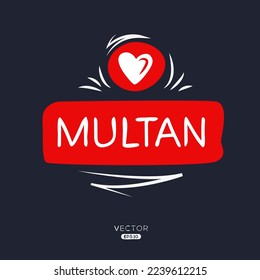 Diseño de amor creativo (ciudad de Multan).