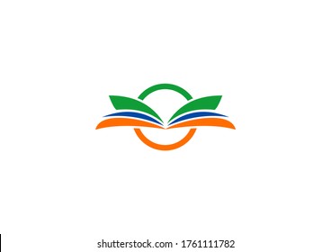 Creative multicolor round circle logo element