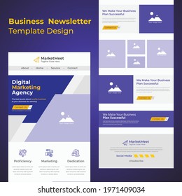 Creative Multipurpose Business B2B Email Newsletter Template Design For Business
