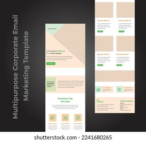 Plantilla de marketing de correo electrónico comercial multipropósito creativo