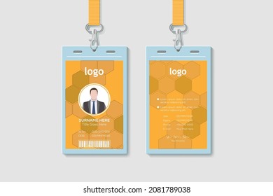 Creative Multipurpose Identity Card Template, Professional Identity Card Template Vector for Employee and Others