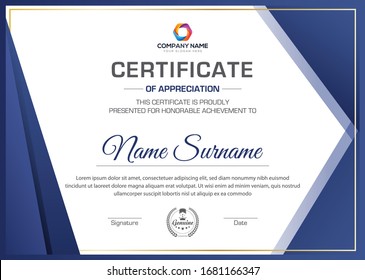 Creative multipurpose new trendy certificate design for every sectors