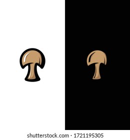 plantilla de diseño de icono del logotipo de hongos creativos mínimo concepto vectorial