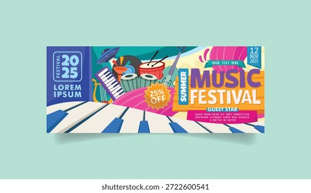 Estilo creativo del acontecimiento de la música con diseño creativo de la forma