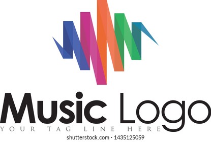 Creative Music Logo Design Icon
