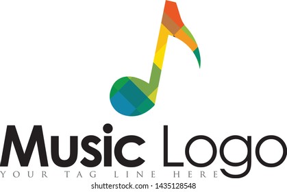 Creative Music Logo Design Icon