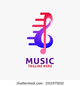 Creative Music Logo Design Inspiration Stock Vector (Royalty Free ...