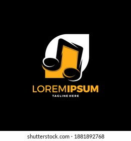 Creative Music Logo design vector illustration