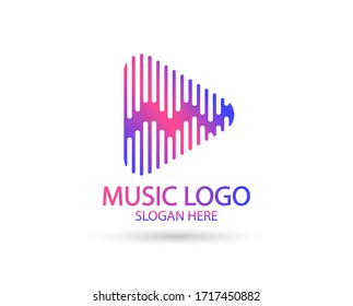 Creative Music Logo Modern Business Company Stock Vector (royalty Free 