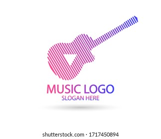 Creative Music Logo. For modern Business company brand logo design vector illustration.