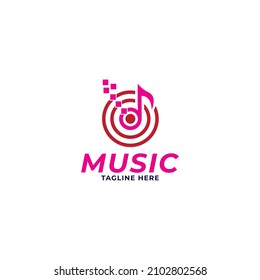 Creative Music Logo Modern Business Company Stock Vector (Royalty Free ...