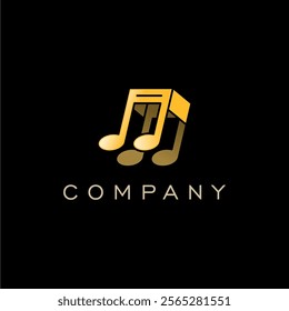 Creative Music Notes Icon Logo Design