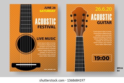 Creative Music party festival poster, can use for, poster, banner, flyer, background, brochure template. vector illustration