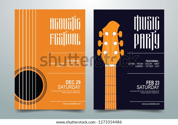 Creative Music party / festival poster,\
flyer, brochure template. vector\
illustration