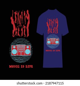 creative music t-shirt design vector files