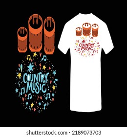 archivos vectoriales de diseño de camisetas de música creativa