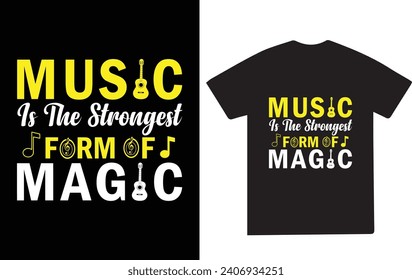 Creative Music T-shirt Design vector