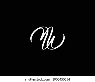 creative MW letter logo design vector template